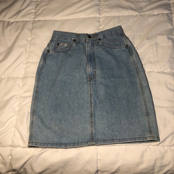 Vintage Denim Skirt - Picture 1 of 4